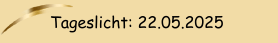 Tageslicht: 22.05.2025