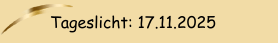 Tageslicht: 17.11.2025