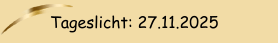 Tageslicht: 17.11.2025