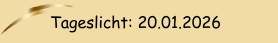 Tageslicht: 20.01.2026