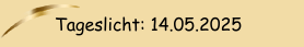 Tageslicht: 14.05.2025
