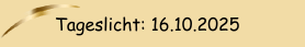Tageslicht: 16.10.2025