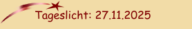 Tageslicht: 17.11.2025