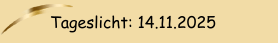 Tageslicht: 14.11.2025