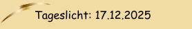 Tageslicht: 13.12.2025