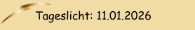 Tageslicht: 11.01.2026